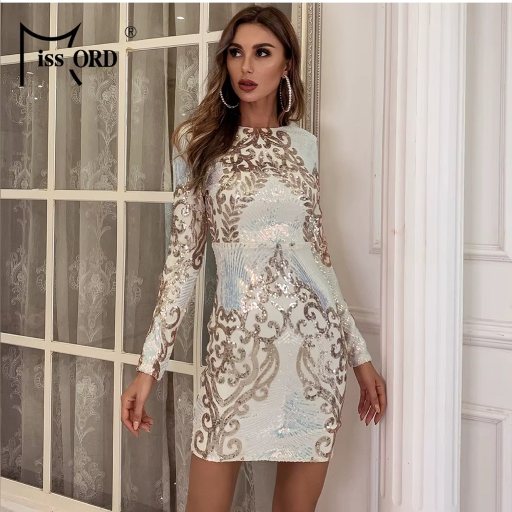 Beautiful Iridescent LongSleeve Dress • Size Small • Homecoming • Cocktail